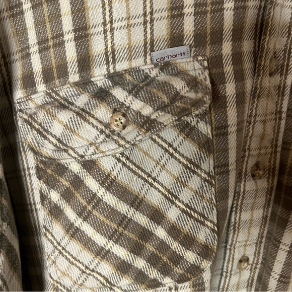Carhartt Vintage Men’s Plaid Flannel Button Down - Picture 2 of 4